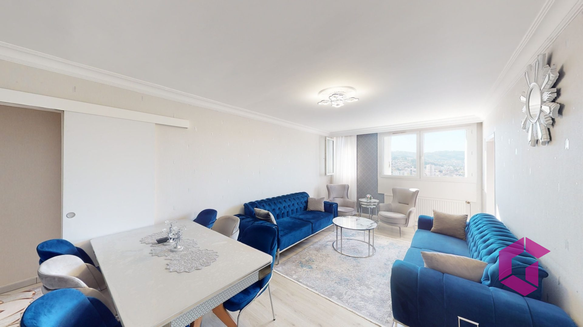 APPARTEMENT T4 91m2 au 15ÈME ET DERNIER ÉTAGE, GARAGE, VUE P